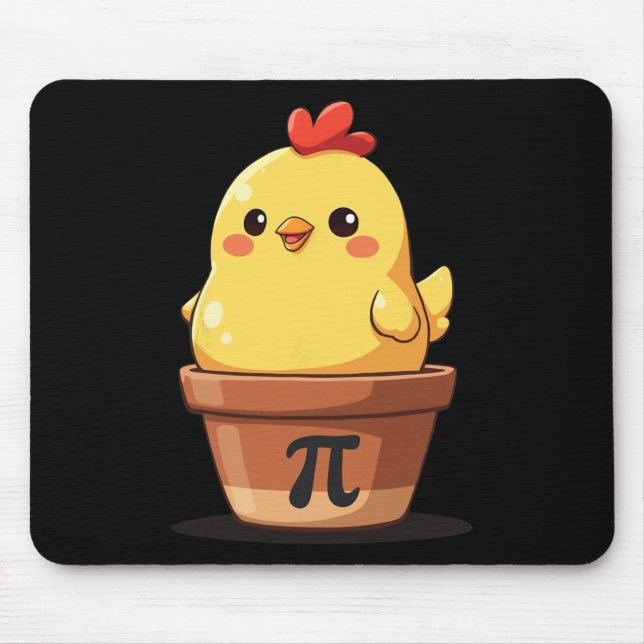Mousepad Delicioso Frango Torta Dia do Pi Torta Professores (Frente)