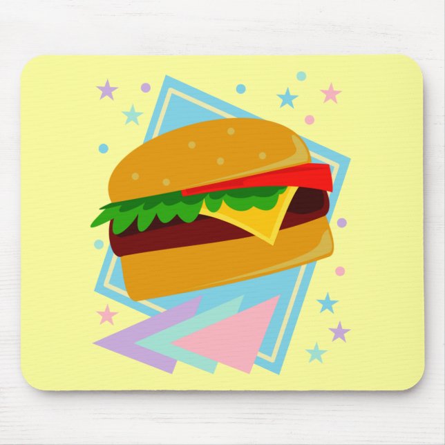 Mousepad Delicioso Hambúrguer Fofo (Frente)