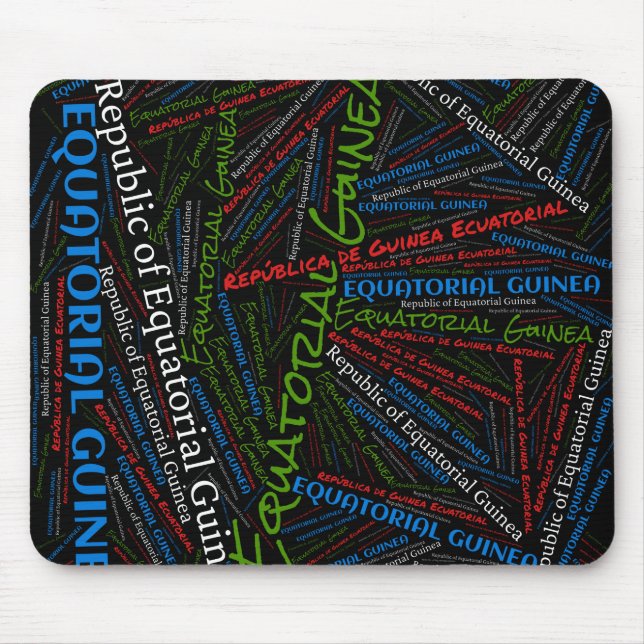 Mousepad Delicioso Patriótico das Cores de Bandeira da Guin (Frente)