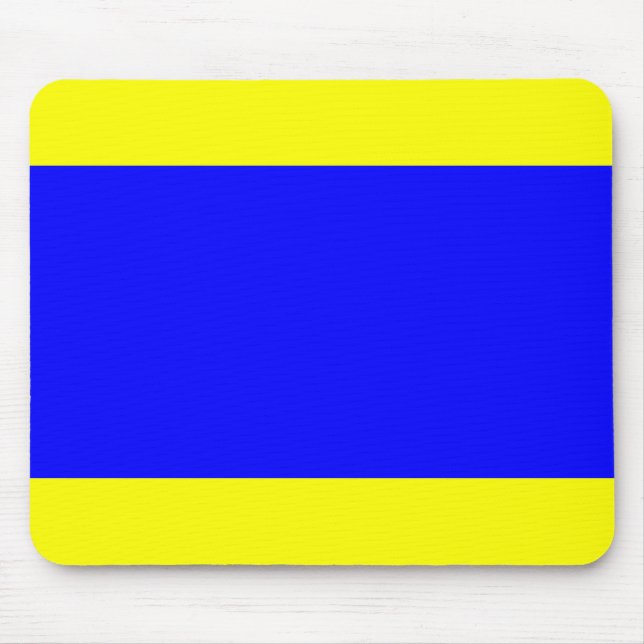 Mousepad Delta Amarelo Azul (Frente)