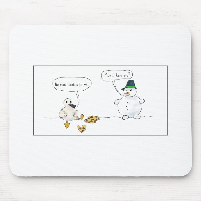 Mousepad Demasiados biscoitos (Frente)