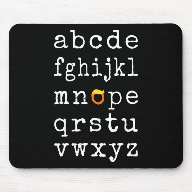 Mousepad Democratas Engraçados Wig Trump Eleições Anti-Trum (Frente)