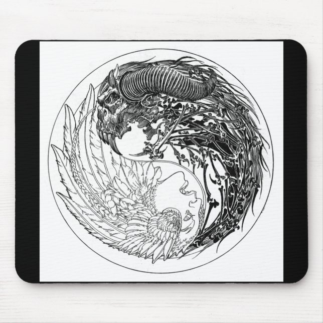 Mousepad Demónio-Anjo Yin-Yang (Frente)