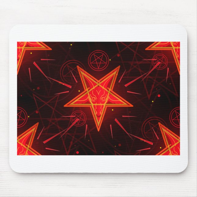 Mousepad demônio neon (Frente)