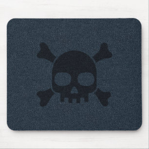 Mousepad Denim exclusivo - Jeans e Estilo de Caveira