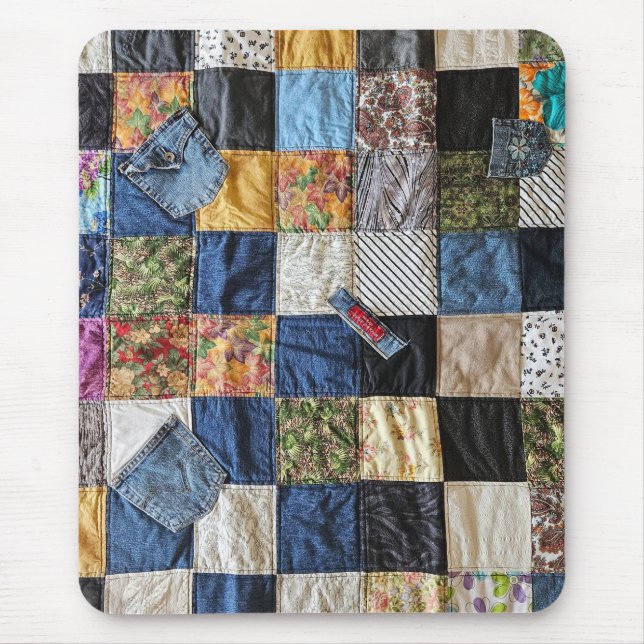Mousepad Denim Pocket Quilt (Frente)
