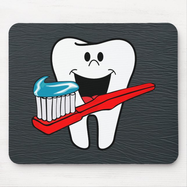 Mousepad Dente limpo feliz (Frente)