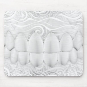 Mousepad Dentes Brancos Perfeitos Dentista Mouse Dentista