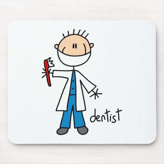 Mousepad Dentista Boneco de Palito (Frente)