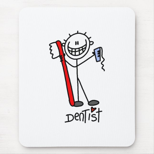 Mousepad Dentista Boneco de Palito (Frente)