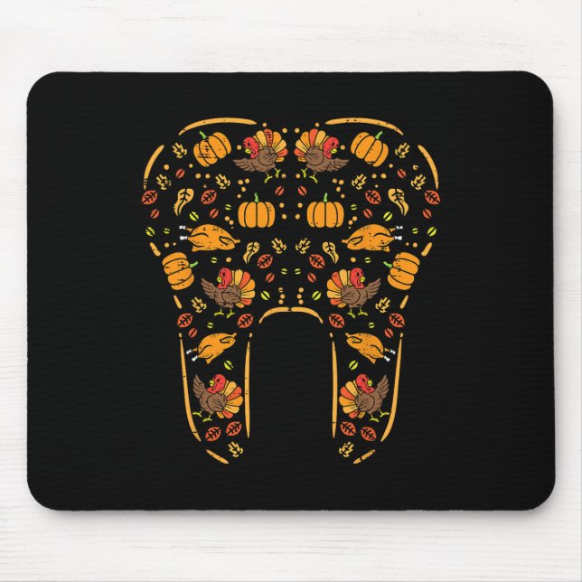 Mousepad Dentista Dentária Dentária Da Queda De Dente De Aç (Frente)