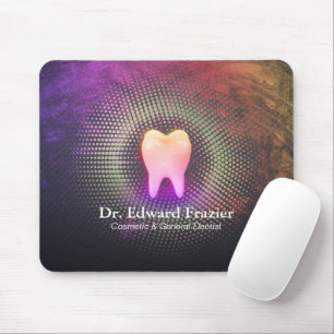 Mousepad Dentista profissional Dentista Dentista Dente Rosa