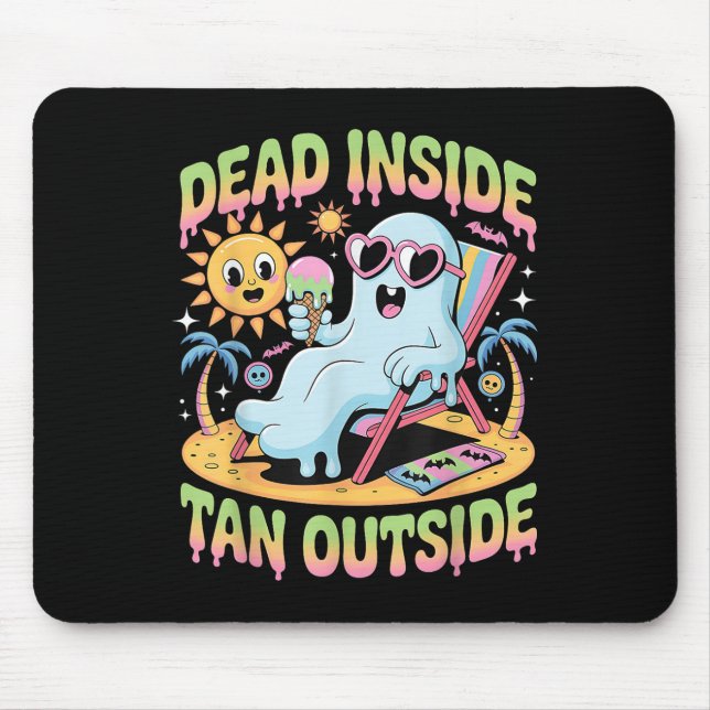Mousepad Dentro De morto Tan Fora De Um Fantasma Engraçado  (Frente)