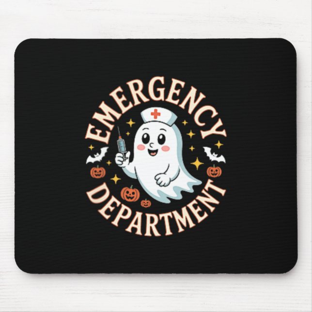 Mousepad Departamento de Emergência Halloween Sala de Emerg (Frente)