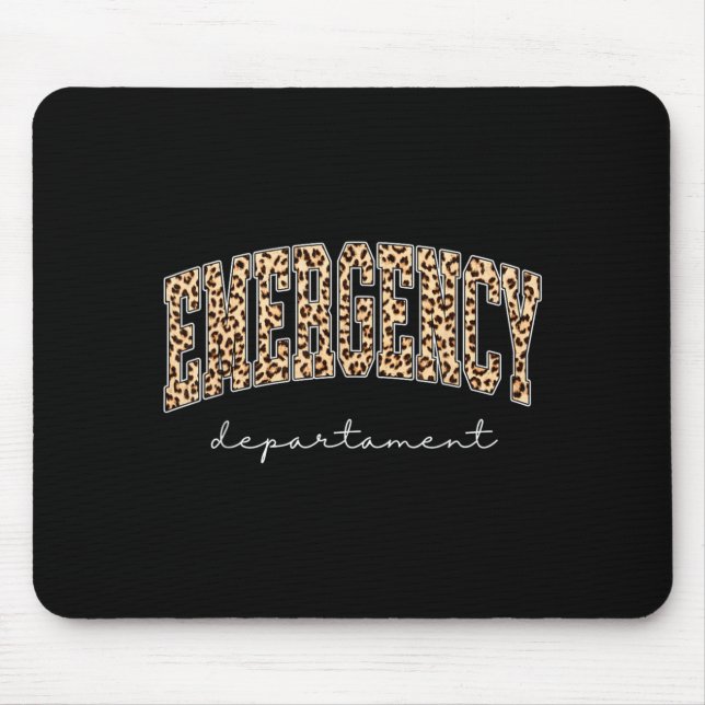 Mousepad Departamento de Enfermagem de Emergência Leopardo  (Frente)