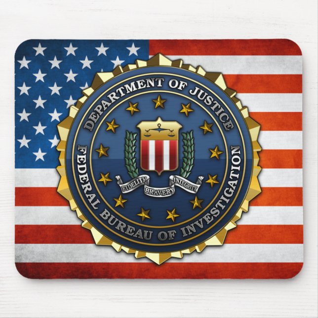 Mousepad Departamento Federal de Investigação (Frente)
