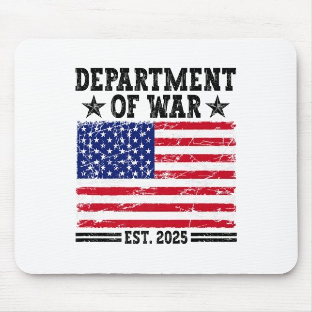 Mousepad Department Of War Usa Camouflage Flag Department O (Frente)
