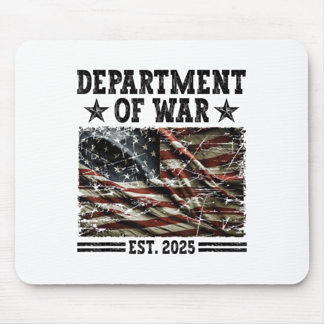 Mousepad Department Of War Usa Camouflage Flag Department O (Frente)