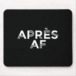 Mousepad Depois do divertido esqui de inverno snowboard Dep