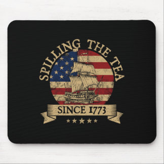 Mousepad Derramando o Chá Desde 1773 Vintage História dos E