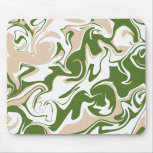 Mousepad Derramar - Branco, Areia e Verde Palm