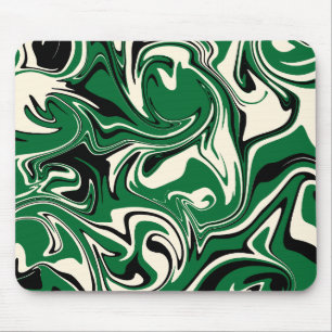 Mousepad Derramar - Verde, Creme e Preto