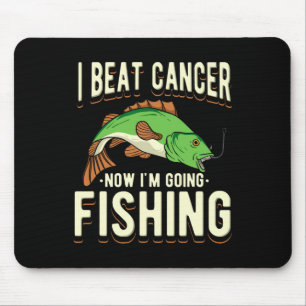 Mousepad Derrotei o Câncer Agora Vou Pescar 1