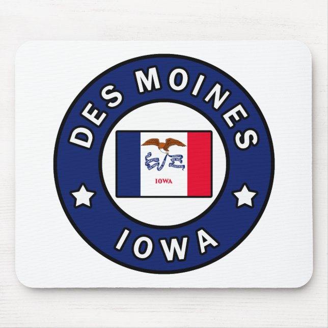Mousepad Des Moines Iowa (Frente)