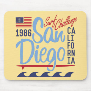 Mousepad Desafio 1986 do surf de San Diego