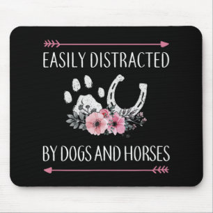 Mousepad Desalojados Facilmente Por Cães E Cavalos