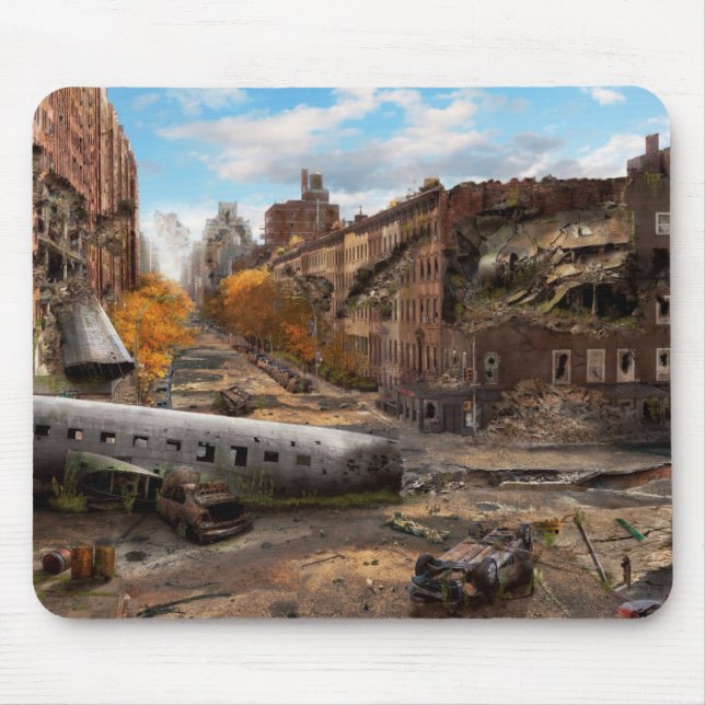 Mousepad Desastre - Nova York, NY - Proibida a conversão à  (Frente)