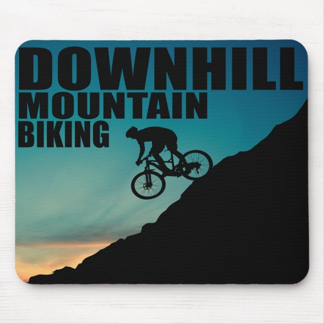 Mousepad Descida de bicicleta de montanha (Frente)