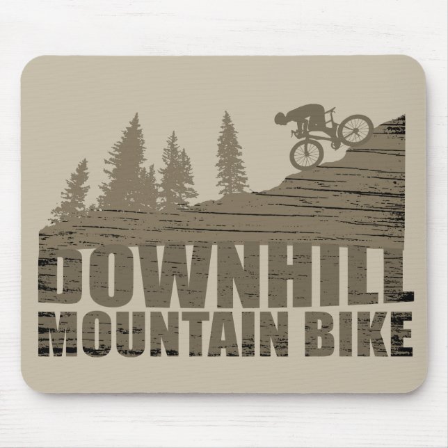 Mousepad Descida de bicicleta de montanha (Frente)