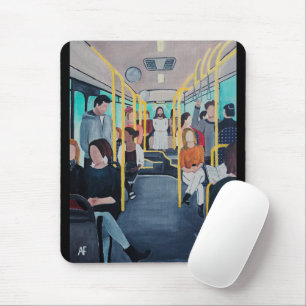 Mousepad Desconhecido no Ônibus Pintura por Alfred Fox