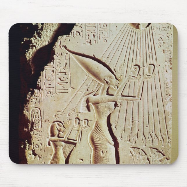 Mousepad Descrevendo Amenophis IV, Nefertiti e filha (Frente)
