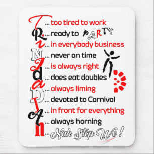Mousepad Descrição Trini engraçada mas verdadeira em