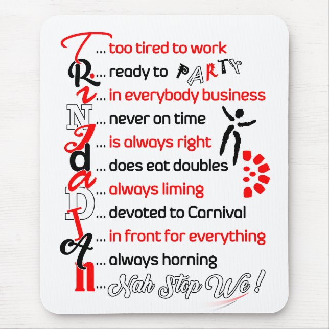 Mousepad Descrição Trini engraçada mas verdadeira em (Frente)