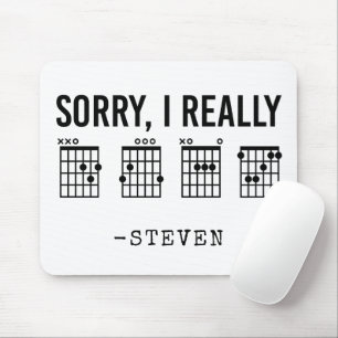 Mousepad Desculpe, Eu Realmente Dai Tocas De Violão Engraça