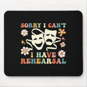 Mousepad Desculpe, não posso, tenho ensaio retrô groovy