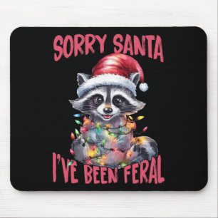 Mousepad Desculpe Papai Noel Eu Estive Feral Fun Meme de Gu