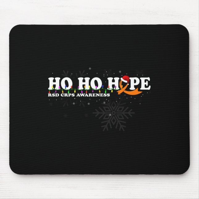 Mousepad Desejo De Natal De Conscientização Do Rsd Crps (Frente)