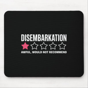 Mousepad Desembarque Terrível Não Recomendaria Cru Divertid