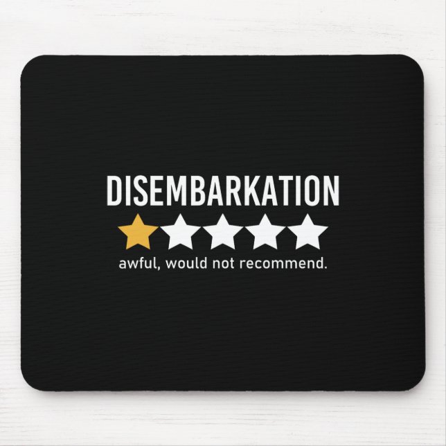 Mousepad Desembarque Terrível Não Recomendaria Divertido Cr (Frente)