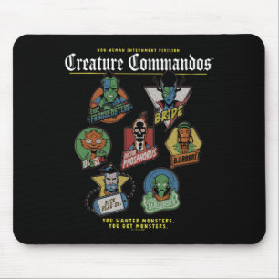 Mousepad Desempenho de Insígnias da Equipe de Monstros