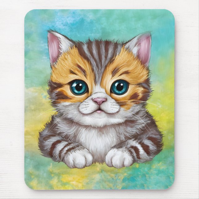 Mousepad Desenhando Gato (Frente)