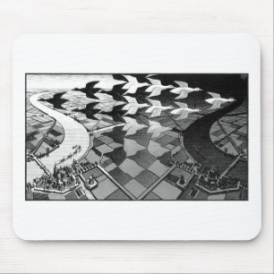 Mousepad Desenhar famoso original "dia e noite"