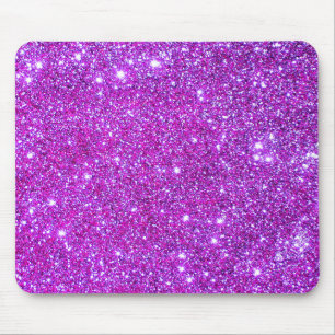 Mousepad Desenhista Glam Sparkly roxo cor-de-rosa do brilho