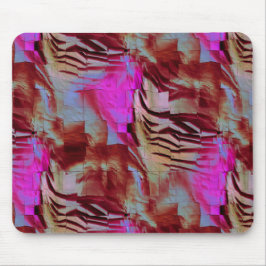 Mousepad Desenho abstrato de mosaico a rosa rústico e enfer