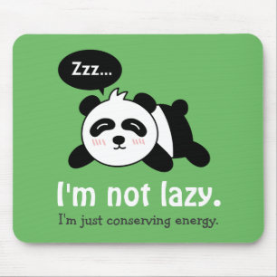 Mousepad Desenho Animado Divertido de Panda Fofo Dormindo