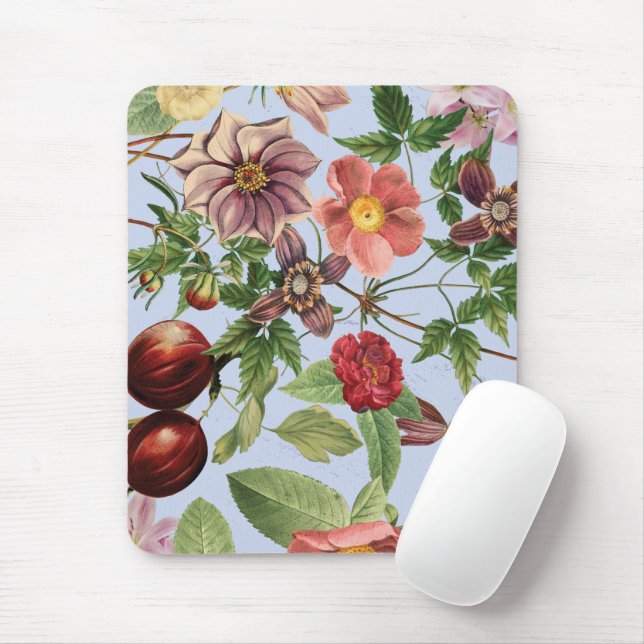 Mousepad Desenho botânico vintage (Com mouse)